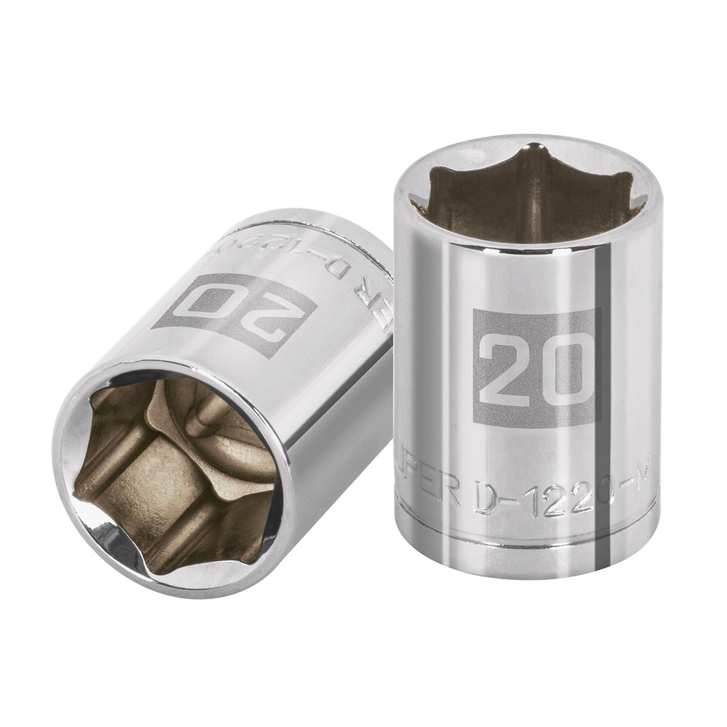 Dado hexagonal corto 20mm 1/2" - TRUPER