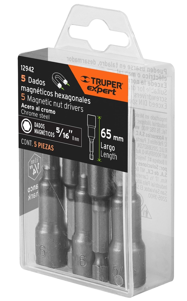 Dado magnetico 5/16" UNIDAD - TRUPER