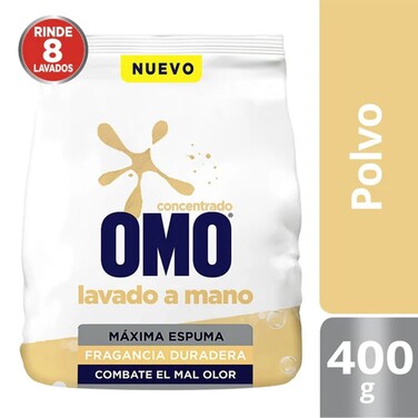 Detergente en polvo 400 gr - OMO