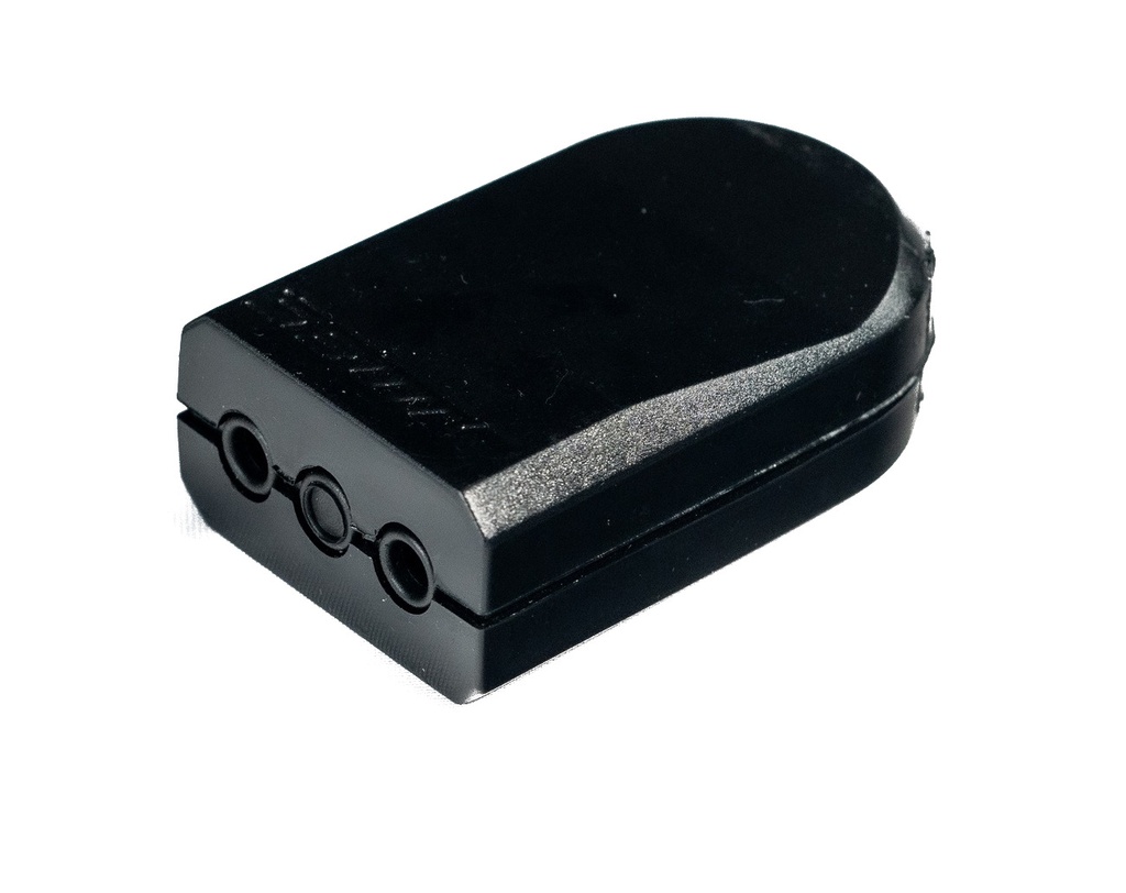 Enchufe hembra volante plana NEGRO 10A 2P - MEC