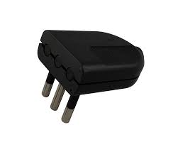 Enchufe macho convertible S/R NEGRO 250V 10A 2P - MEC