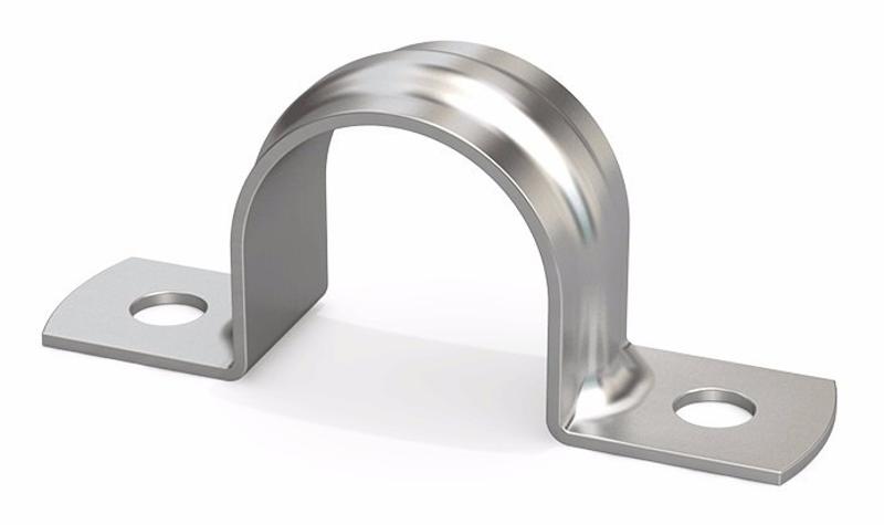 Abrazadera galvanizada 2 patas de 20mm - MEC