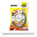 Flexible para gas hilo 3/8 hilo izqx 1/2" 60cm STRETTO