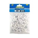 Grapa con clavo para cable 8mm BLANCO 100pcs - FERRETOOLS