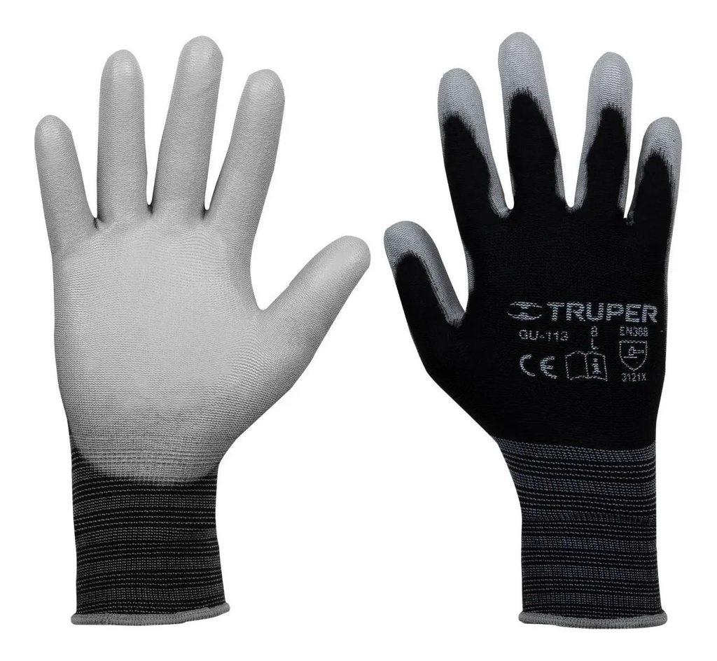 Guante nylon recubierto de poliuretano L - TRUPER