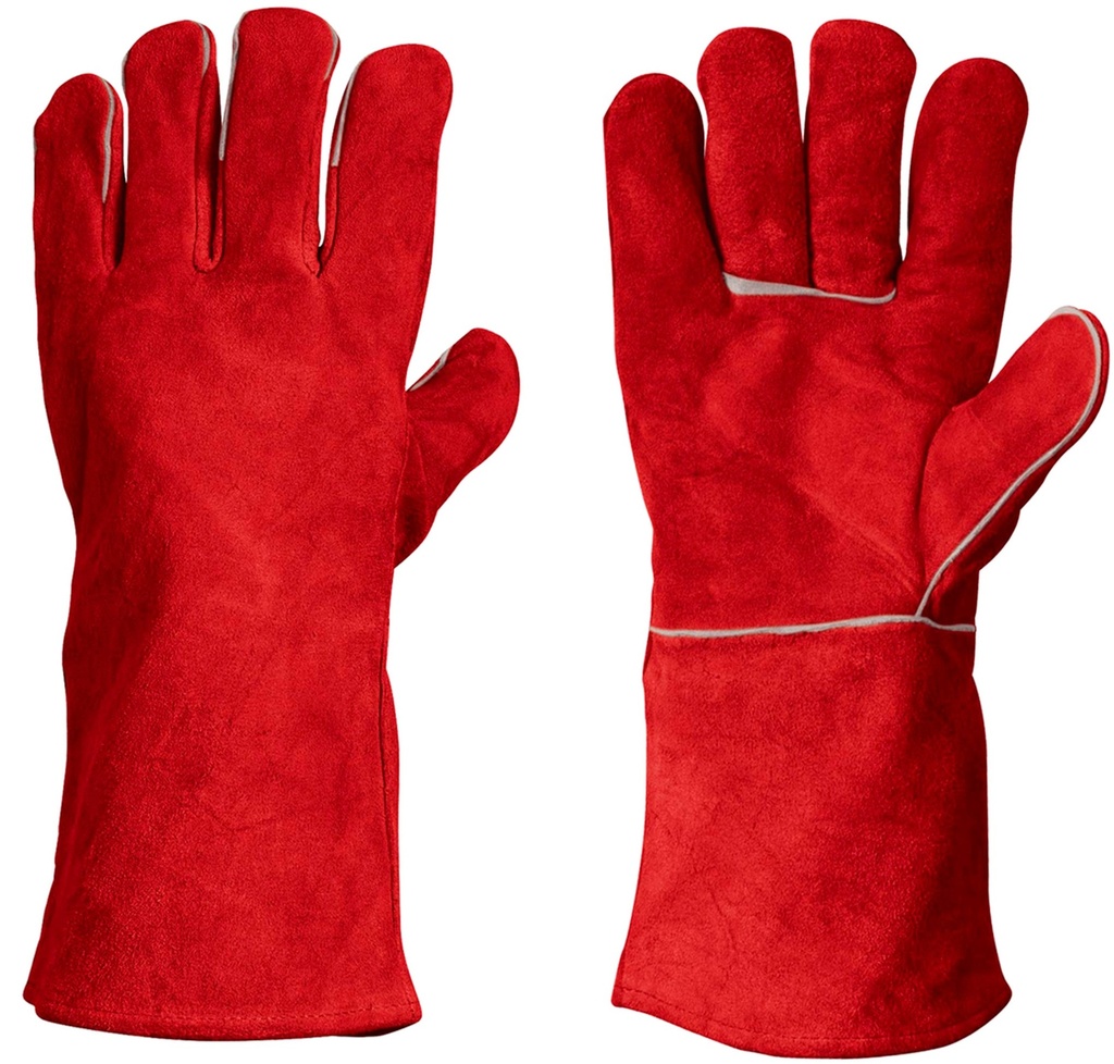 Guante soldador ROJO L-300 - FORCE