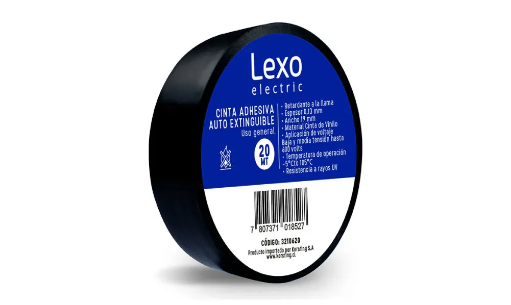 Huincha negra 19mmx20MT - LEXO