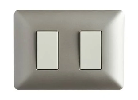 Interruptor 9/12 doble ABS ARMADO CHAMPAGNE BEIGE - SINTHESI