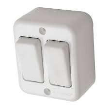 Interruptor doble 9/15 Arismec sobrepuesto D5.7