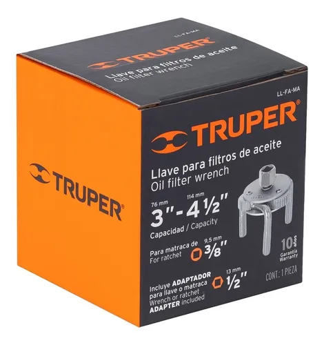Llave 3 Puntos Para Filtro Aceite Ajustable - TRUPER
