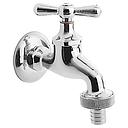 Llave lavadora cromada 1/2"x 3/4" AQUAKIT