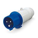 Macho volante industrial 2p+ T 16A 220V 250V IP44 - LEXO