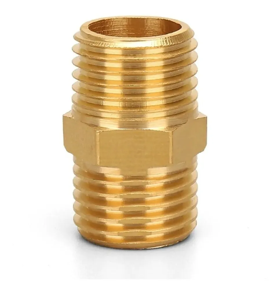 Niple bronce he-he 3/4"