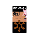 Pila DURACELL AUDIO D312/ POR UNIDAD