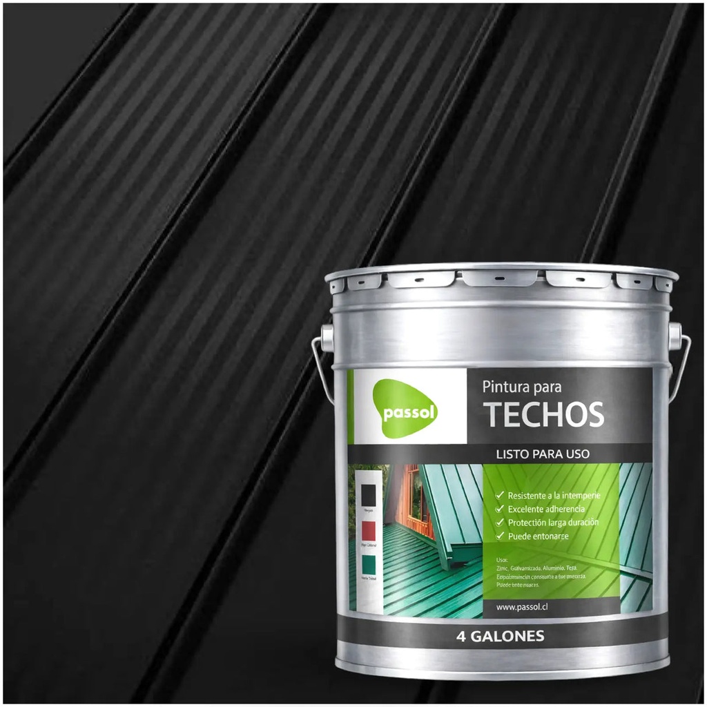 Pintura para techo NEGRO galón - PASSOL