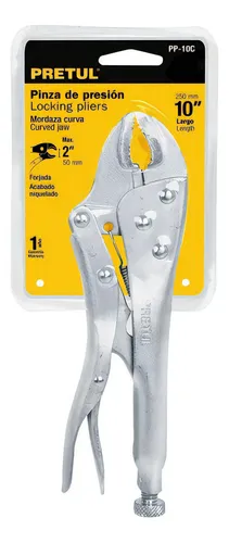Pinza de presion caiman curva 10" - PRETUL