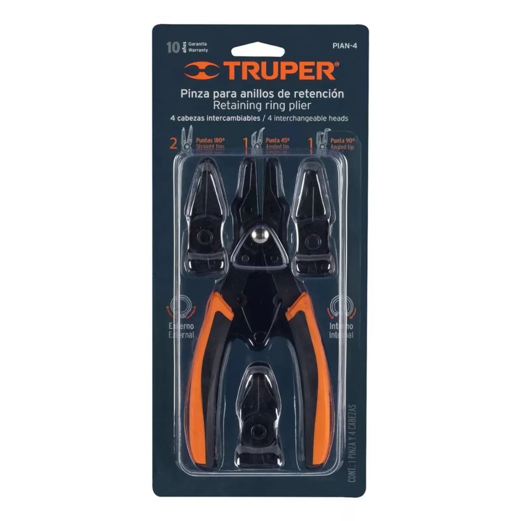 Pinza saca seguros C/4 puntas - TRUPER