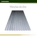 Plancha zinc acanalado 0.35mmx85cmx 3mts