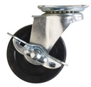 Rueda goma C/BASE giratoria 2" C/freno LIOI U