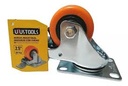 Rueda industrial naranjo con freno 3" UYUSTOOLS