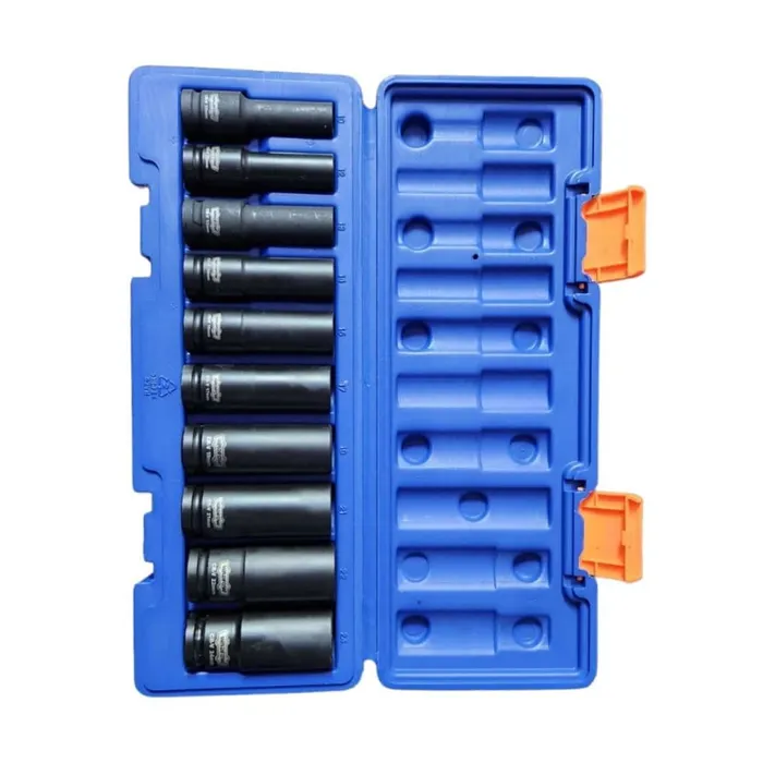 Set dados largos de impacto 10pcs 1/2" - WADFOW
