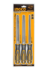 Set de limas industrial para metal 3pzs 200mm/8" - INGCO