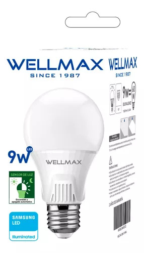 Ampolleta led 11W E27 6500K FRÍO - WELLMAX
