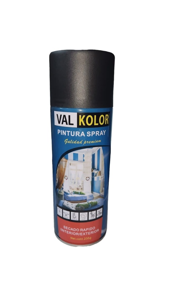 Spray NEGRO OPACO 300gr - VALKOLOR