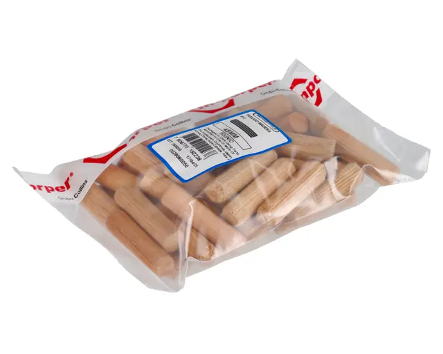TARUGO MADERA 12x45mm BOLSA 50PCS - IMPORPER
