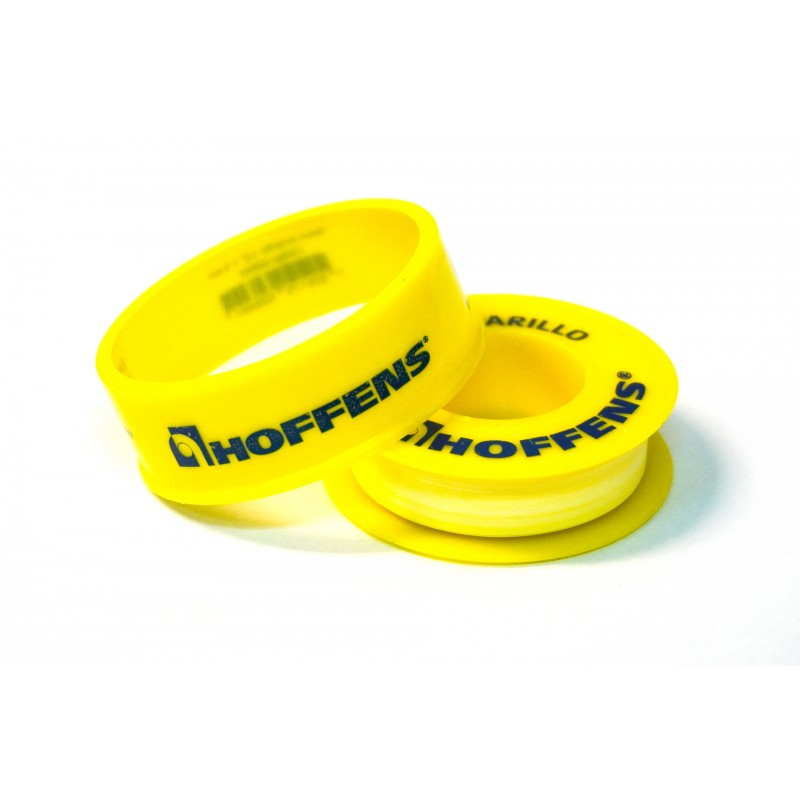 Teflon de gas amarillo 1/2" x 6,6m. - HOFFENS