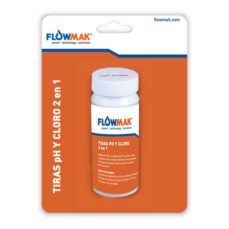 Tiras Ph y Cloro 2 en 1 - FLOWMAK