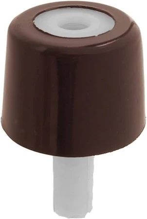 Tope puerta conico CAFE c/tarugo plastico - POLI