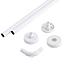 Tubo cortina esquinero BLANCO 80x80 cm INOXCROM