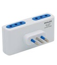adaptador plano blanco 4 tomas 10 16A 250V 1500W ANTE