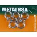 argollas cromadas 12mm 10u METALHSA