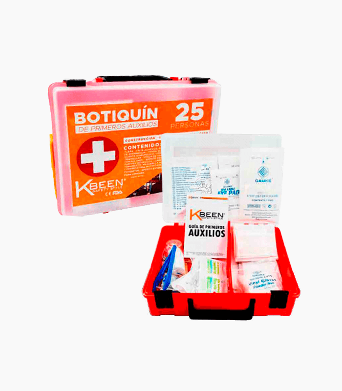 botiquin primeros auxilios 25 personas