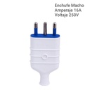 enchufe macho industrial vte 16A blanco A13
