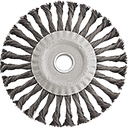 escobilla de rueda grata circular de metal trenzado 8" Kamasa
