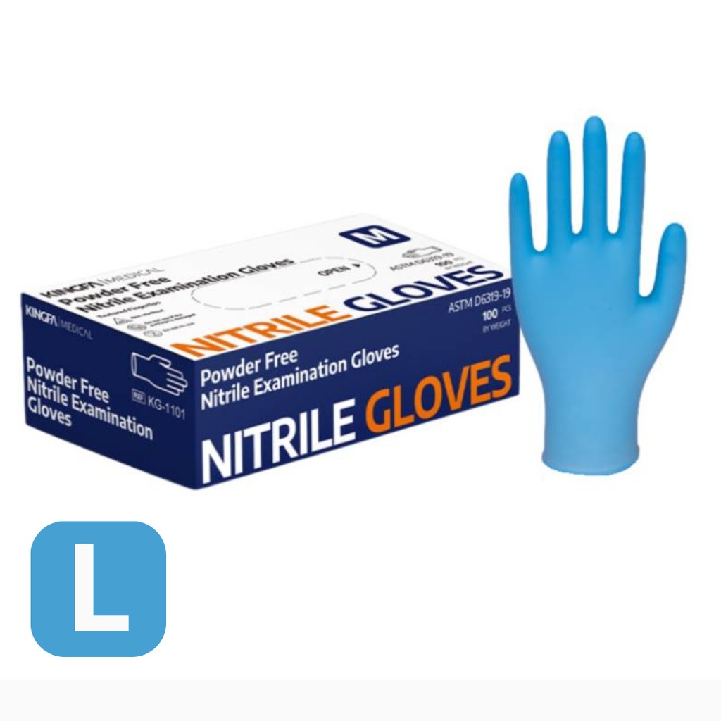 guante nitrilo azul 50 pares por caja