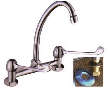 llave combinacion quirurgica lavaplato 8" TAUMM