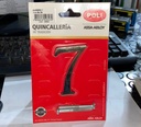 numero 7 7cm bronceado POLI