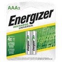 pila recargable pack 2u AAA ENERGIZER