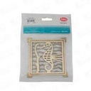 rejilla pileta cuadrada 100 mm Bronce POLI