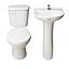 sala de baño Celtic descarga 30cm c/kit instalación blanco FANALOZA