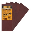 set de lijas para orbital 90X231mm 5pza P80 120 INGCO