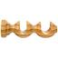 soporte torneado doble de madera 20mm y 30mm par