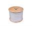 cable coaxial 100% malla rg6 blanco
