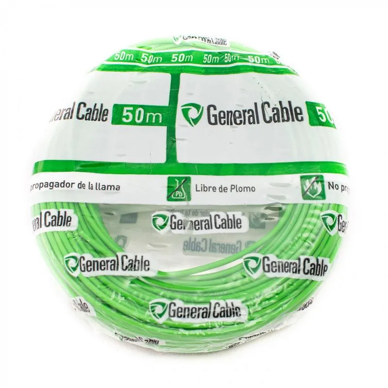 CABLE EVA 2.5mm H07Z1-K ROLLO VERDE 50MTS