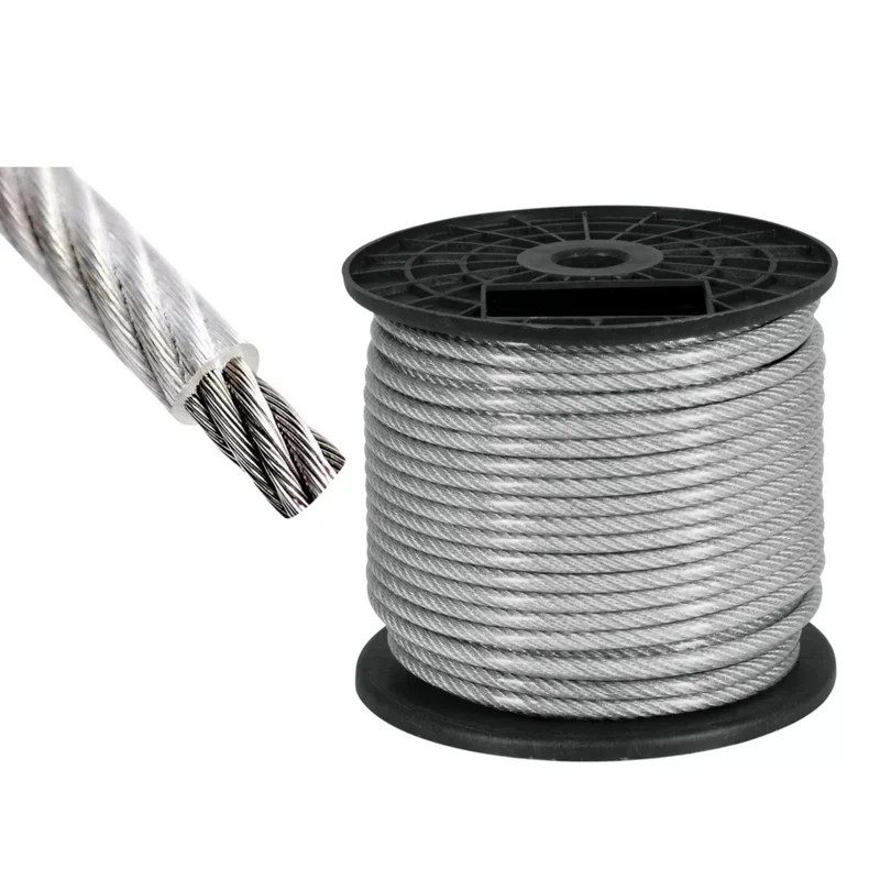 Cable de acero galvanizado 6x19 + FC 1/4