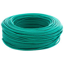 Cable libre de halogeno 4mm por metro VERDE